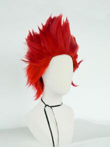 Tóc giả tổng hợp Cosplay ngắn - Đỏ - Xem 4