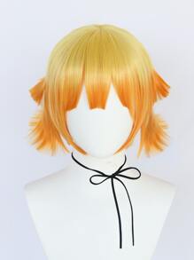 1入組漸層人造假髮帶劉海和1入組假髮帽 - 彩色 - 查看 5