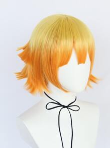 1入組漸層人造假髮帶劉海和1入組假髮帽 - 彩色 - 查看 6