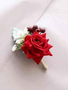 Flower Decor Boutonniere - Multicolor - View 2