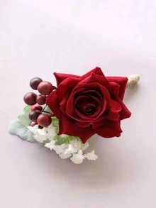 Flower Decor Boutonniere - Multicolor - View 3