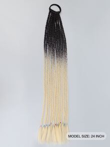Ombre Long Synthetic Hair Braid - Multicolor - View 2