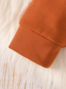 Baby Letter Graphic Raglan Sleeve Sweatshirt - Multicolor - View 4