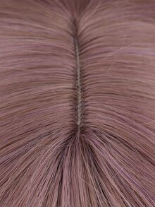 短卷人造假髮帶劉海 - 粉色 - 查看 6