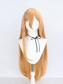 Tóc giả tổng hợp dài màu cam cho tiệc tùng Tóc giả cosplay thẳng siêu dài có mái Tóc giả bằng sợi Anime chịu nhiệt không cần keo Trường học Halloween Ngày lễ Tạ ơn Giáng sinh Tóc giả mật độ cao Giá rẻ kèm mũ đội tóc giả miễn phí - trái cam - Xem 4