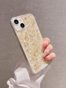 Funda de celular transparente Hoja de oro - Dorado - Ver 5