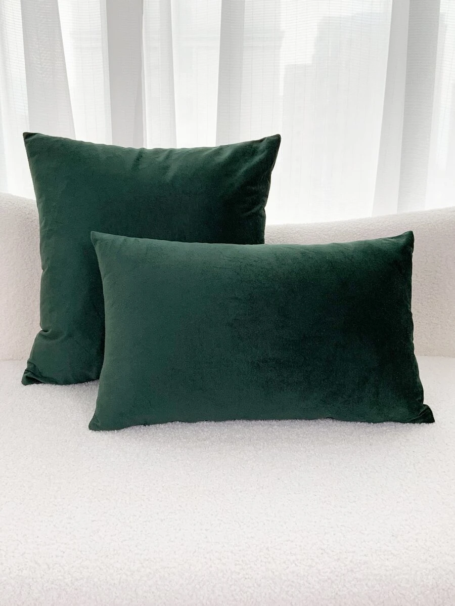 1pc Velvet Pillowcase Or Lumbar Pillowcase, Suitable For Bedroom, Living Room And Sofa