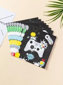 Khăn ăn dùng một lần 20 mẫu tay cầm chơi game - Nhiều màu - Xem 1