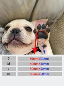 4pcs Leopard Print Pet Socks - Multicolor - View 5