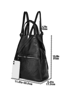 Minimalist Zipper Functional Backpack