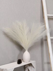 Artificial Imitation Reed - Fake Plant Reed For Wedding, Party, And Home Decoration - Beige - View 2