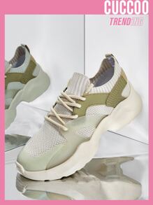 Minimalist Breathable Running Shoes - Apricot - View 1