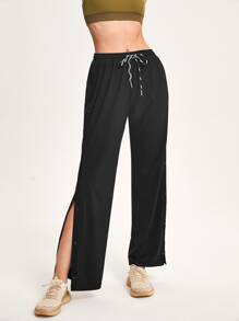 GLOWMODE The Jogging Collection Tearaway Snap Track Pants - Black - View 3