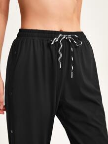 GLOWMODE The Jogging Collection Tearaway Snap Track Pants - Black - View 7