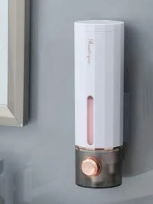 1 件/2 件豪华皂液器，无需钻孔壁挂式泵式可再填充瓶，适用于液体洗手液、沐浴露和洗发水家居浴室装饰秋季装饰返校 - 彩色 - 查看 2