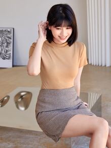 SHEIN EZwear 2入組小高領T恤 - 彩色 - 查看 4