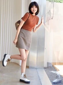 SHEIN EZwear 2入組小高領T恤 - 彩色 - 查看 7