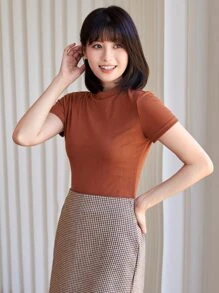 SHEIN EZwear 2入組小高領T恤 - 彩色 - 查看 8
