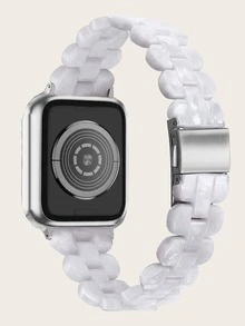 Compatible With Apple Resin Watch Strap - White - View 1