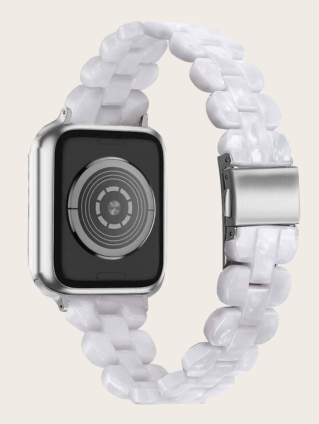 Compatible With Apple Resin Watch Strap - White - View 1