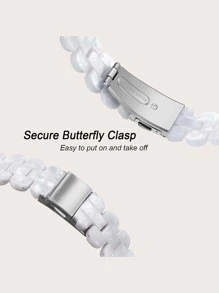 Compatible With Apple Resin Watch Strap - White - View 3