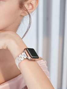 Compatible With Apple Resin Watch Strap - White - View 4