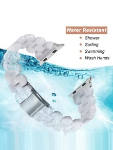 Compatible With Apple Resin Watch Strap - White - View 5