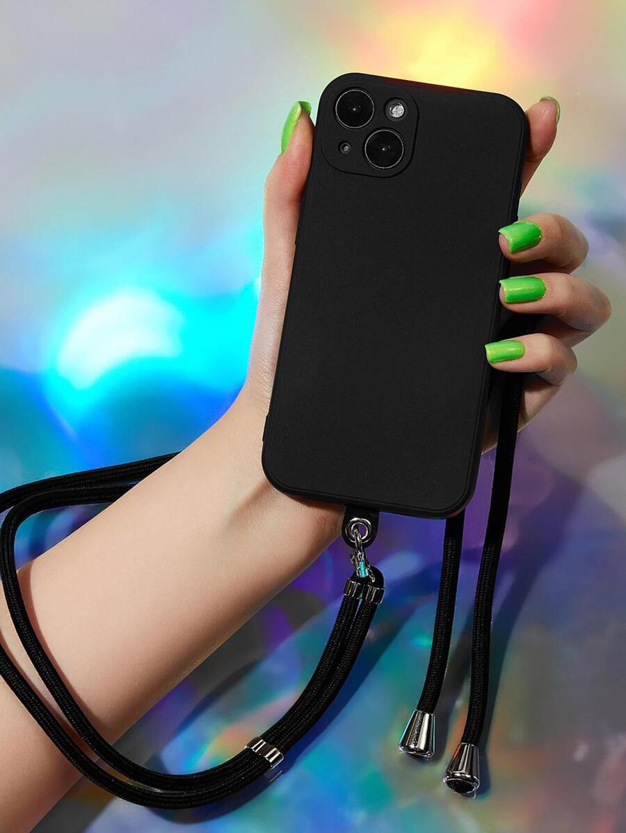 Vỏ điện thoại chắc chắn có dây buộc - màu đen - Xem 1