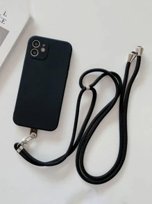 Vỏ điện thoại chắc chắn có dây buộc - màu đen - Xem 2