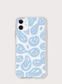 Cartoon Smile Phone Case Compatible With IPhone 11,IPhone 13,Galaxy A14 - Blue - View 1