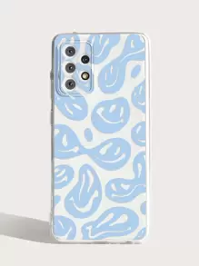 Cartoon Smile Phone Case Compatible With IPhone 11,IPhone 13,Galaxy A14 - Blue - View 2