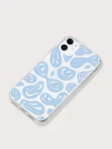 Cartoon Smile Phone Case Compatible With IPhone 11,IPhone 13,Galaxy A14 - Blue - View 4