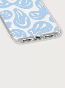 Cartoon Smile Phone Case Compatible With IPhone 11,IPhone 13,Galaxy A14 - Blue - View 3