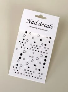 張星星圖案美甲貼紙 Y2K 風格美甲貼花
