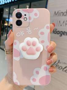 Ốp điện thoại màu hồng nhạt hình móng mèo 3D, tương thích với iPhone 11, Galaxy S23 Ultra, và Redmi 9A. Phiên bản quốc tế, không phải phiên bản nội địa. - Nhiều màu - Xem 3
