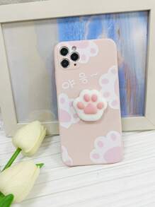 Ốp điện thoại màu hồng nhạt hình móng mèo 3D, tương thích với iPhone 11, Galaxy S23 Ultra, và Redmi 9A. Phiên bản quốc tế, không phải phiên bản nội địa. - Nhiều màu - Xem 4