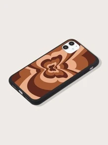 Color Block Butterfly Pattern Phone Case - Black - View 2