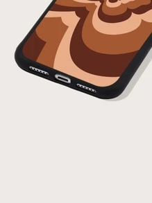 Color Block Butterfly Pattern Phone Case - Black - View 4