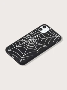 Funda con diseño de telaraña compatible con iPhone 11, 13 e 14 Pro Max - Negro - Ver 2