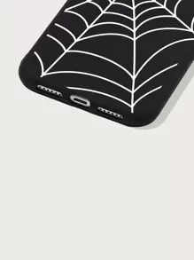Funda con diseño de telaraña compatible con iPhone 11, 13 e 14 Pro Max - Negro - Ver 3