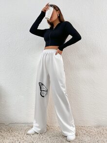 Quần thể thao nữ Túi Loại bướm - trắng - Xem 5