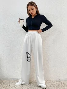 Quần thể thao nữ Túi Loại bướm - trắng - Xem 6