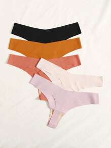 5pack No Show Panty Set - Multicolor - View 2