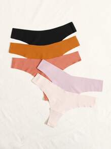 5pack No Show Panty Set - Multicolor - View 4