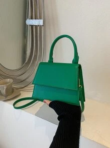 迷你頂部單條提帶翻蓋方包