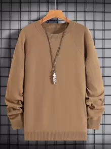 Manfinity Hombres Jersey de manga raglán