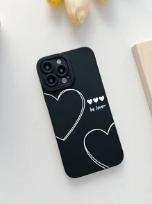 Heart Print Phone Case - Multicolor - View 3