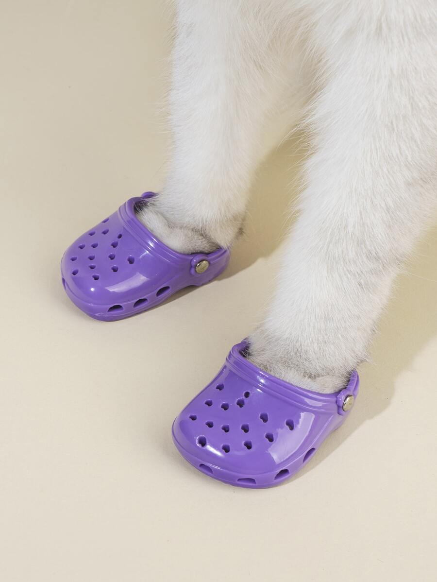 Set de 2 zapatos de malla transpirables para mascotas, adecuados como accesorios fotográficos, apropiados para gatos y perros medianos/pequeños de hasta 4,5 kg - Multicolor - Ver 1