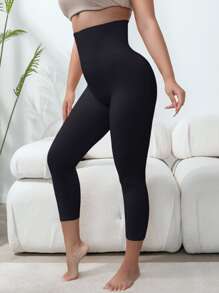 Quần định hình nâng mông cạp cao cho nữ Capri - màu đen - Xem 6