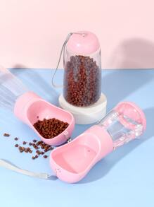 1 Thú Cưng Ngoài Trời Hộp Đựng Poopbag Với 15 Chiếc Poopbag & 1 Bình Nước & 1 Bình Bảo Quản Thực Phẩm - Hồng - Xem 4